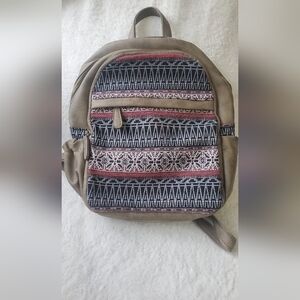 Women Casual Daypack‎ Purse Lightweight Travel Canvas Leather Boho Backpack